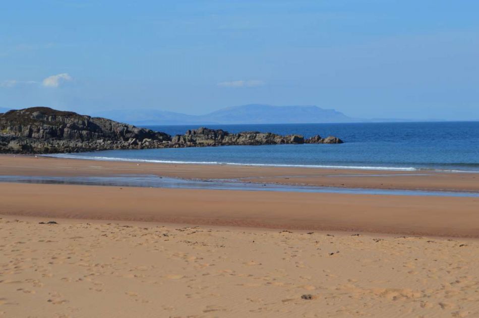 The view from nearby Red Point beach